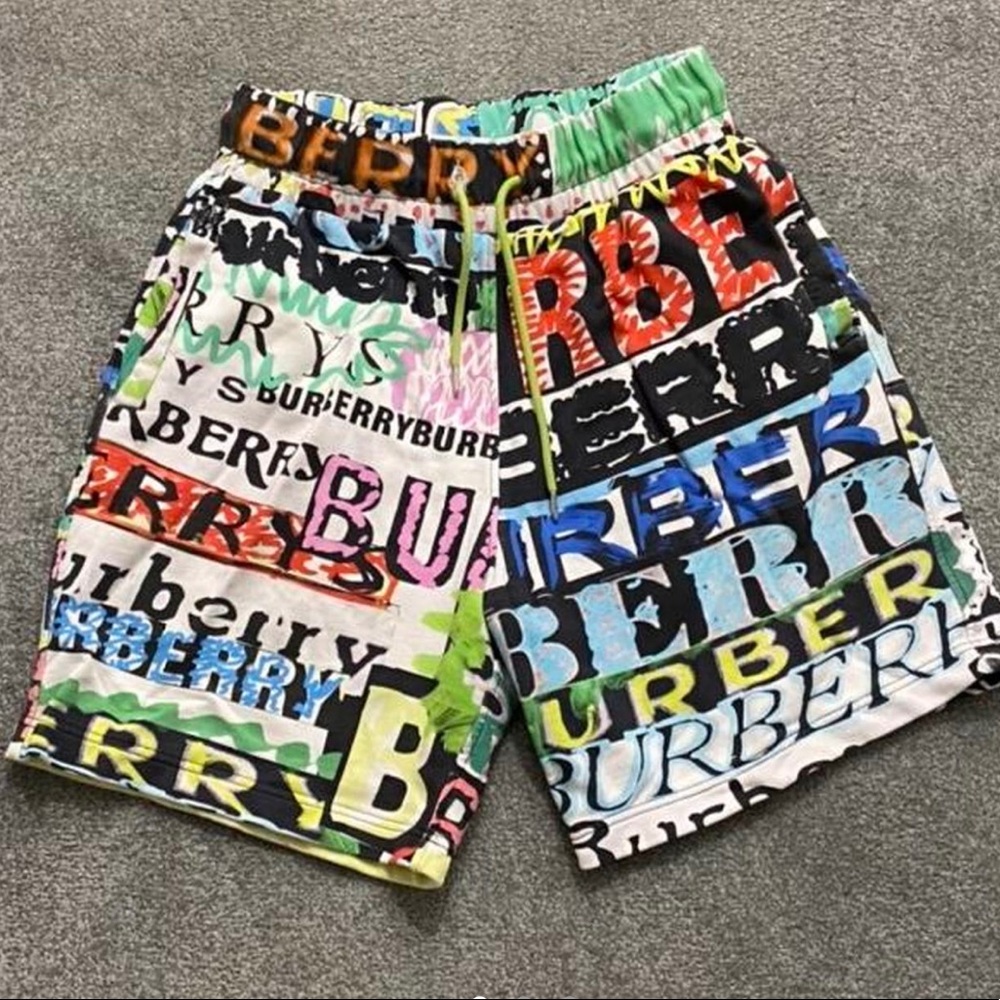 Burberry Men’s Hursley Graffiti Shorts